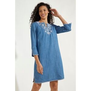Coolibar Capistrano Chambray Tunic Dress UPF 50+‎ Medium
